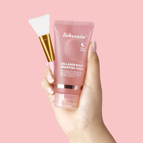 Collagen Overnight Wrapping Peel Off Facial Mask Set Korean Collagen Night Wrapping Mask Deeply Hydrates Night Care Mask Cream