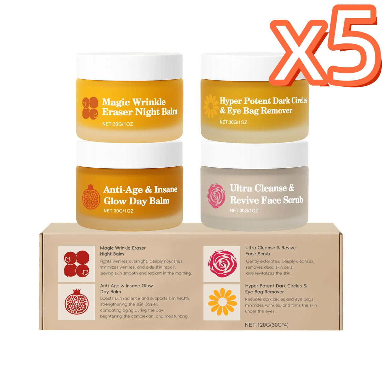 Day Night Skincare Set Moisturizing Repair Skin Barrier Brightening Facial Skins Multi Functional Skincare Eye Face Care Combov