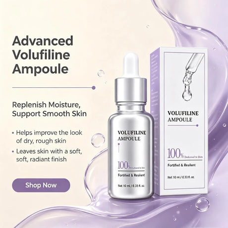 Volufiline Centella Asiatica Serum 10ml Gentle Soothing Moisturizing Facial Ampoule Essence Niacinamide Plumping Fast Absorbing