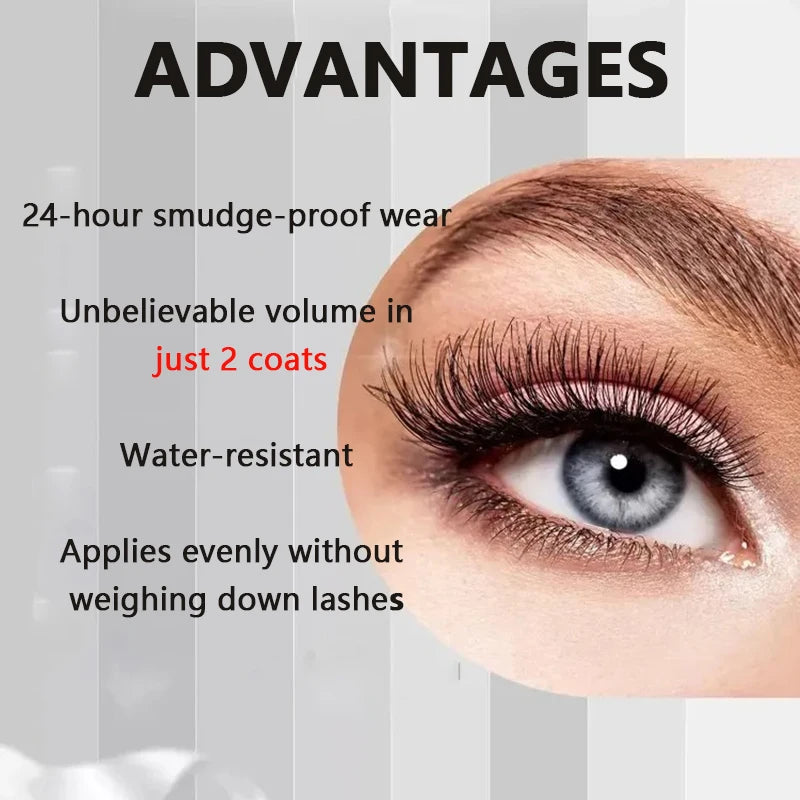 1/2/3PCS 9D Fiber Mascara Set Waterproof Durable Curling Mascara Sweatproof Anti-smudge Slimming Base Mascara for all skin types