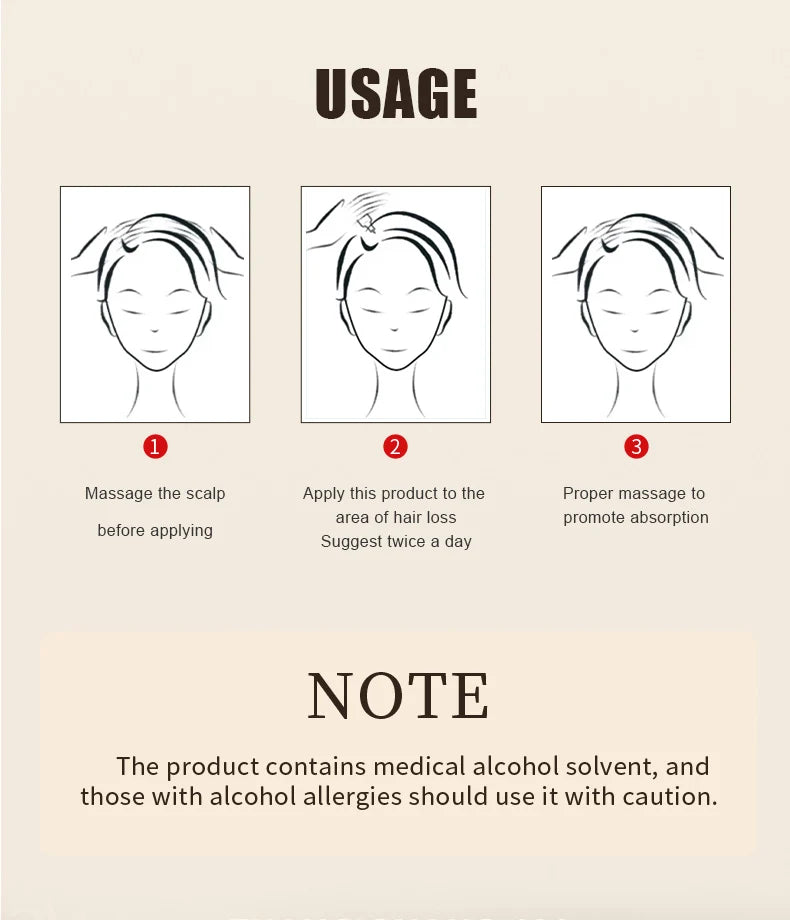 Zhang Guang 101 Ginseng Nourishing Liquid TCM Formula 120ml Anti Hair Loss Hair Growth Regrowth Tonic Alopecia Areata Buster