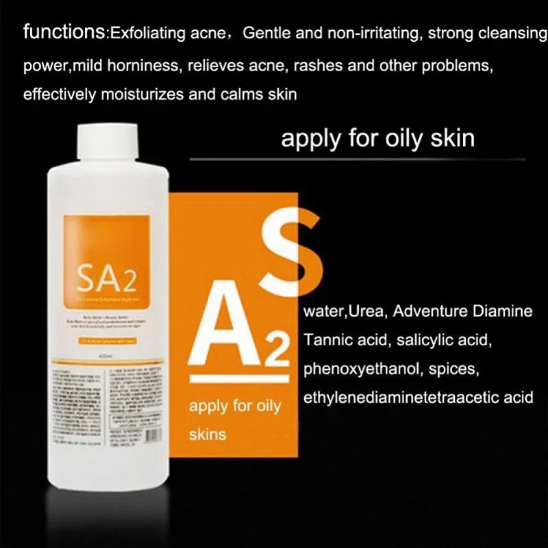 3pcs AS1 SA2 AO3 Aqua Peeling Solution 400ml Hydra Dermabrasion Face Clean Facial Cleansing Blackhead Export Liquid Beauty Salon
