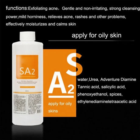 3pcs AS1 SA2 AO3 Aqua Peeling Solution 400ml Hydra Dermabrasion Face Clean Facial Cleansing Blackhead Export Liquid Beauty Salon