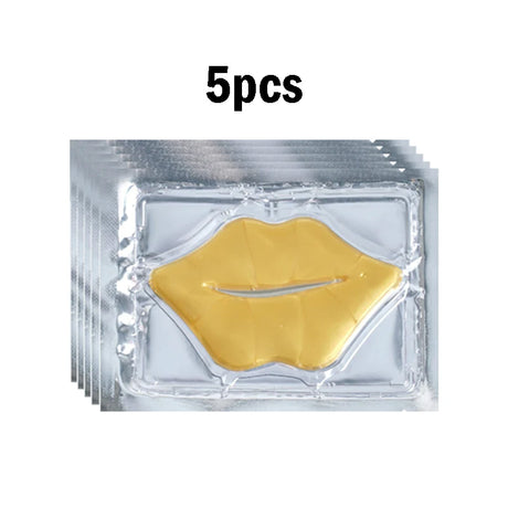 5/10/20/30pcs Pink Gold Crystal Collagen Lip Mask Plump Lips Moisturizing Nourishing Lip Patches Lips Plumper Skin Care Products