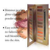 12 Color Matte Eyeshadow Plate Eye Makeup Waterproof Durable Sequins Metal Earth Color Natural Eye Shadow Makeup