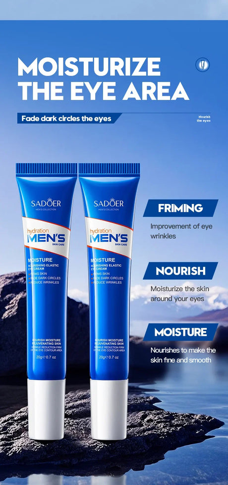 Retinol Eye Bag Removal Cream For Men Anti-Wrinkle Firming Skin Fades Fine Lines Anti Dark Circle Puffiness Brightening Eye Care