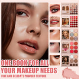 Eye Shadow Palette Five-page Flipbook Matte Pearlescent Lasting Non-smudge Multi-function Blush Contouring Highlighter Makeup