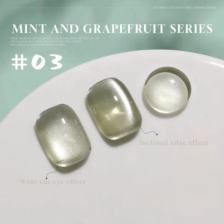 MN 12ML Selling Mint Mambo Gel Nail Polish ilky Green Blue-green Series Gel Polish Blue Nails Green Nail Summer Nail Spring Nail