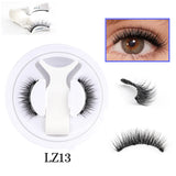 1 Pair Magnetic Eyelashes Set Reusable Easy to Use Eyelash Extension Tools Natural Curler False Eyelashes With Magnetic Tweezers