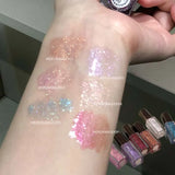 HERORANGE Glittering Mirror Lip Glaze, Watery Shimmering Light Lip Gloss Makeup 6 Colors, Hydrating Moisturizing, Long Lasting