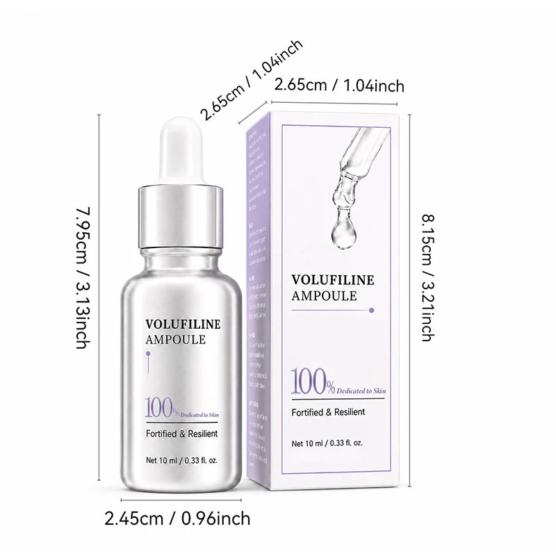 Volufiline Centella Asiatica Serum 10ml Gentle Soothing Moisturizing Facial Ampoule Essence Niacinamide Plumping Fast Absorbing
