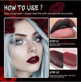 Lakerain Fake Bloody Lip Stain Gel-like Waterproof Spill-proof Long Lasting Matte Lip Tinting Halloween Party Lip Cosmetics