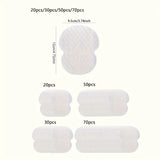20/30/50/70/100PCS Underarm Sweat Pads, Washable Deodorant Shields, Sweat Absorbing Guards, Long-Lasting Fresh, Unisex Travel