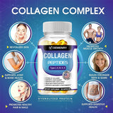 Collagen Peptide - Anti-Aging, Anti-oxidation, Anti-wrinkle, Type I, II, III, V Premium Collagen ComplexSupplements