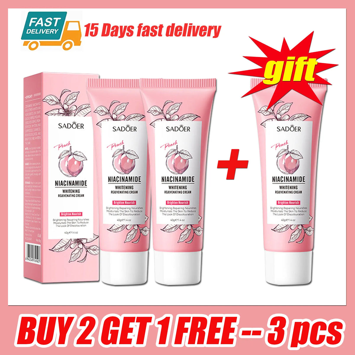 Niacinamide Brighten Body Cream Dark Skin Armpit Thigh Inner Joint Fade Intimate Area Underarm Private Part Lotion Body Care