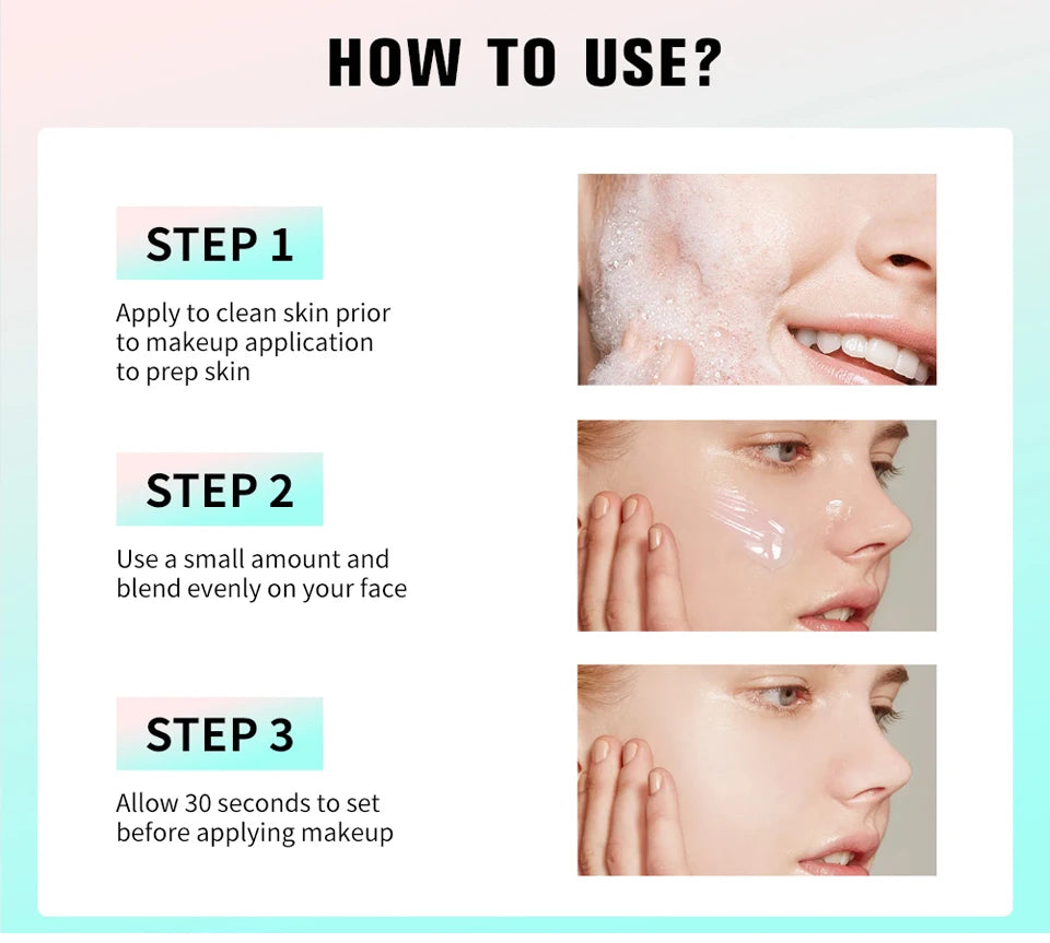 24ml Power Grip Primer Gel Based Hydrating Face Primer For Smoothing Skin Gripping Makeup Invisible Pore Colorless Primes