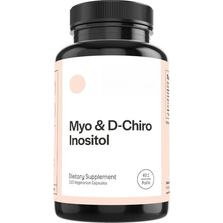 Women Myo & D-Chiro Inositol Capsule Daily Nutrition Supplements for Hormonal Balance and Ovarian Health Support 120 Count