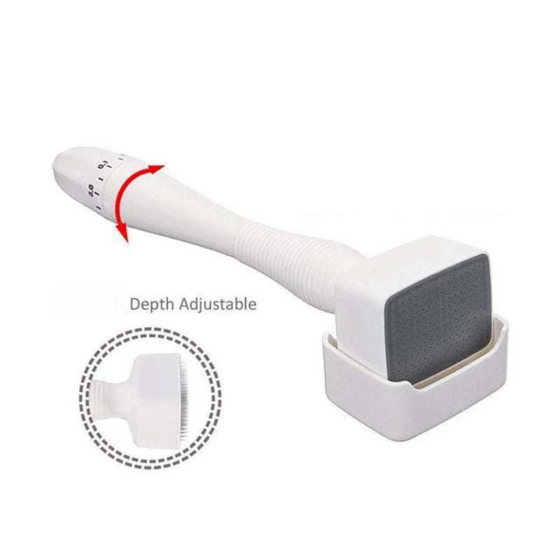 adjustable derma stamp  microneedle 140 pins skin care beard growth scalp hair