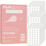 HITWORKER 800-Piece Acne Patches | Hydrocolloid Round Acne Patches | Powerful Absorption of Acne Secretions, Gentle Cleansing an