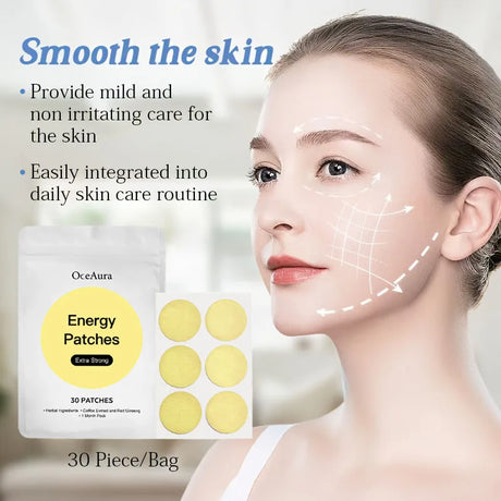 30 yellow body care patches, suitable for both men and women, with a gentle formula, comfortable, ideal for daily care