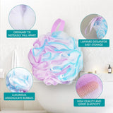 4-Pack Large 75g Loofah Bath Sponges Soft Shower Bags Men And Women's Loofah for Body Cleaning Exfoliating Brush