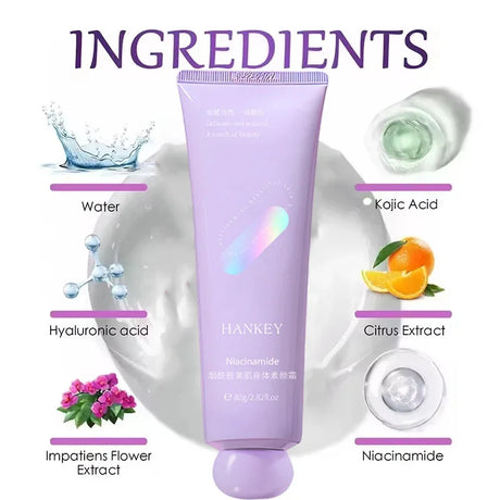 Remove Melanin Nicotinamide Brightening Cream For Dark Skin Effective Lighten Thigh Inner Bleach Private Parts Brighten 80g