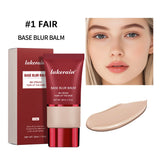 5 Colors Matte Liquid Foundation Base Sweat Resistant Smooth Cover Blemish Pores Natural Matte Finish Lightweight Face Makeup Cosmetic Base