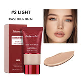 5 Colors Matte Liquid Foundation Base Sweat Resistant Smooth Cover Blemish Pores Natural Matte Finish Lightweight Face Makeup Cosmetic Base