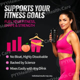 Creatine Powder for Women Booty Builder with Collagen Peptides BCAA L-Glutamine Unflavored Post-Workout Recovery Elasticity