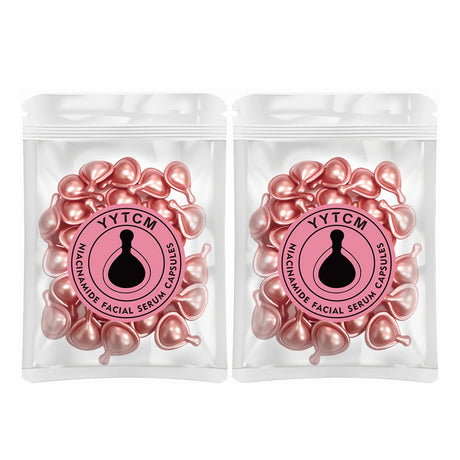 Niacinamide Facial Essence Capsules, Containing Retinol, Olive Fruit Oil, Gardenia Extract, Brighten Skin Tone, Moisturize and Hydrate, and Smooth and Soften Skin (0.5Gx30 Capsules)/Bag
