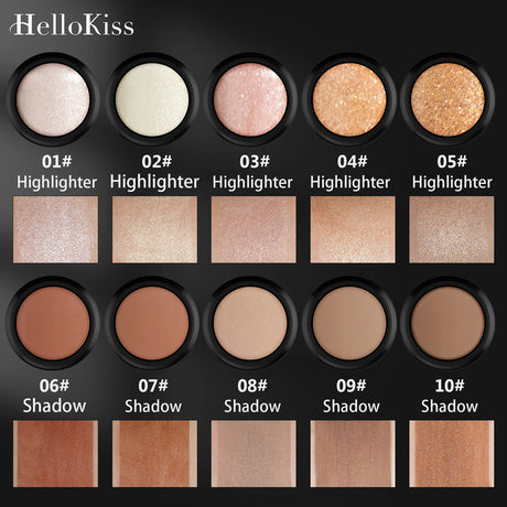 Face Brown Bronzer Contour Stick Face Foundation Makeup Pen Lasting Smooth Contour Shadow Blusher Highlight Concealer Cosmetics