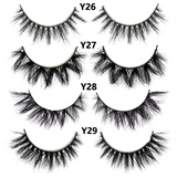 Half Lashes Mink Eyelashes Fluffy Soft False Eyelashes Wispy Cross Mink Eye Lashes Natural Short Mink Eyelash Extension Makeup