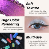 CHARMACY Multichrome Eyeshadow Pen Double Head Multichrome Eye Shadow Glitter for Eyes Waterproof Professional Maquillaje