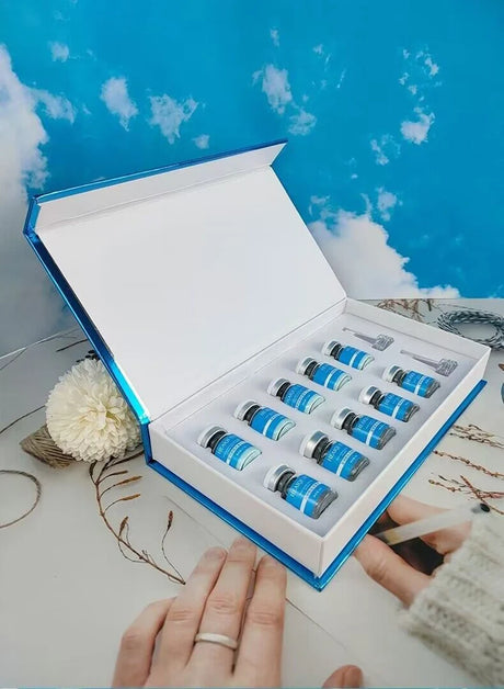 High Purity 98% Blue Copper Peptide Essence Facial Anti-Aging Repair Polypeptide Active Hyaluronic acid Moisturizing Skin Care