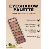Desert Rose 9 Color Eyeshadow Palette High Pigment Matte Mineral Waterproof Long Lasting Natural Earthy Tones Makeup