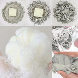 2-In-1 Bath Ball Towel Loofah With Drawstring Closure For Soap Soft Exfoliating Mesh Shower Sponge Skin Care Bathing Tool
