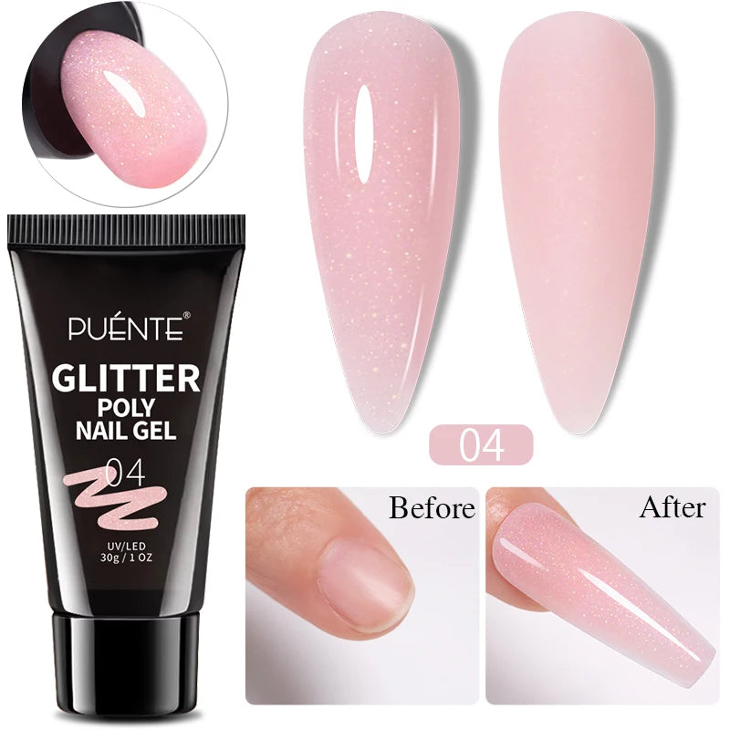 PUENTE 7.5ML Nude Shade Moonlight Cat Magnetic Gel Nail Polish Ultra-Bright Cat Eye Soak Off UV Semi-Permanent Varnish Manicure