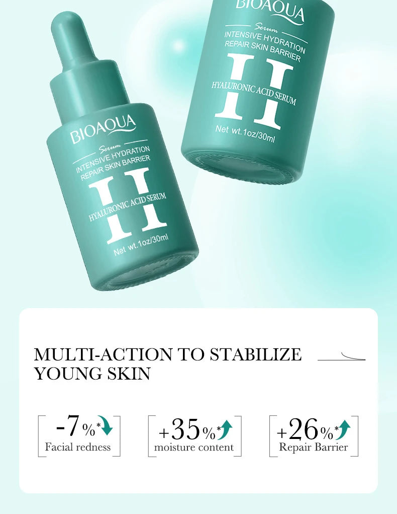 BIOAQUA Hyaluronic Acid Skin Care Kit Moisturizing Face Serum Anti Wrinkles Anti-Aging Anti Dark Circles Eye Cream Skin Care Kit