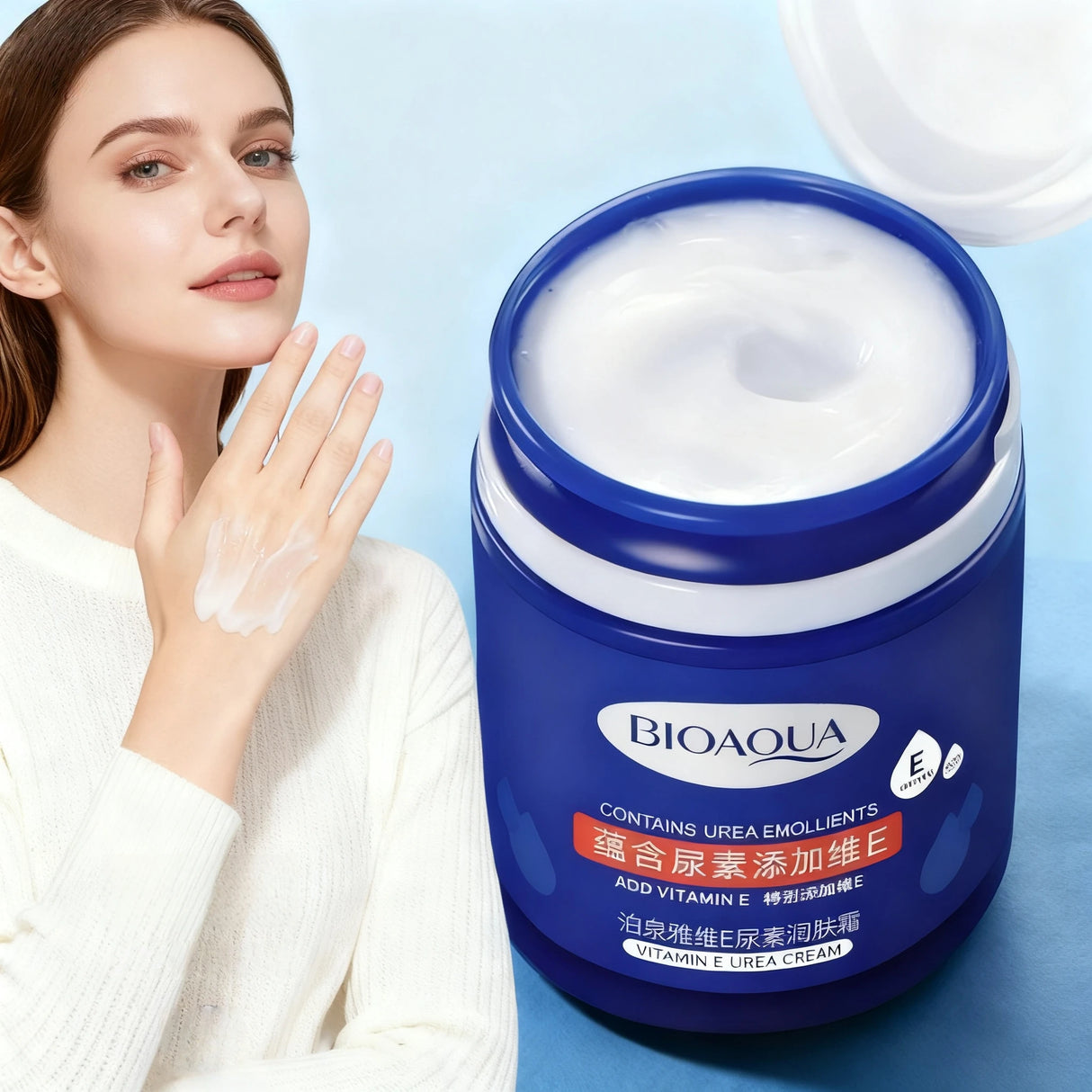 170G/Bottle Urea Moisturizing Cream, Hand Cream, Foot Cream, Body Lotion, Formulated with Glycerin, Vitamin E and Other Ingredients, Deeply Moisturizes the Skin, Prevents Dryness, and Leaves Skin Smooth and Supple, Suitable f