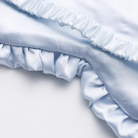 Silk Ruffle Sleep Eye Mask Soft Sleeping Eye Covers Multicolor Night Dream Blackout Eye Patches for Woman Man to Sleep Better
