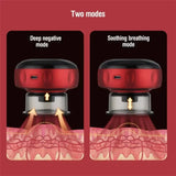 Rechargeable Electric Vacuum Cupping Set Wireless 6/12 Level Skin Scraping Massage Guasha Tool for Household Use