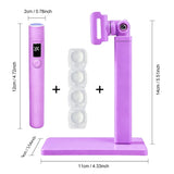 Professional Nail UV LED Lamp Desk With Display Rechargeable Portable Mini Nail Dryer Stand UV Lamp for Nails Art Removable