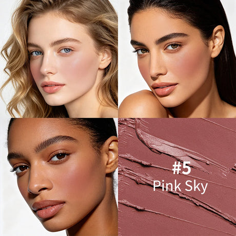 Lip & Cheek Color Balm SPF 50 Mineral Broad Spectrum Sun Protection Water Sweat Resistant Hydrating Long Lasting Buildable Blush