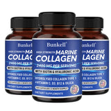 Marine Collagen 2400 Mg | Contains Hyaluronic Acid, Vitamin C and Biotin | High Strength Collagen Supplement for Men and Women
