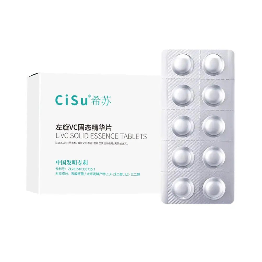 1 Kit VC Solid Essence Tablets Anti-aging Remove Wrinkle Shrink Pore VC Moisturizing Brighten VC Freeze-dried Powder Skin Care