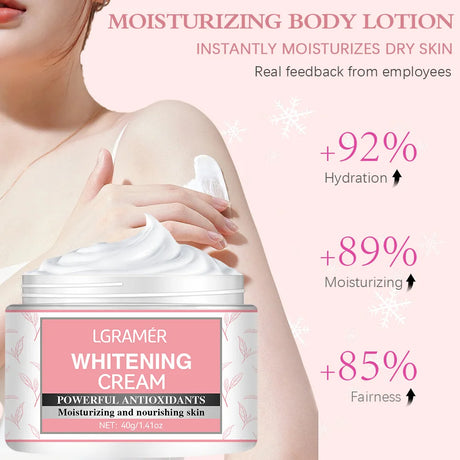 Body Whitening Cream Intimate Areas Underarm Knee Buttocks Private Bleach Remove Melanin Waterproof Brighten Nourish Cream