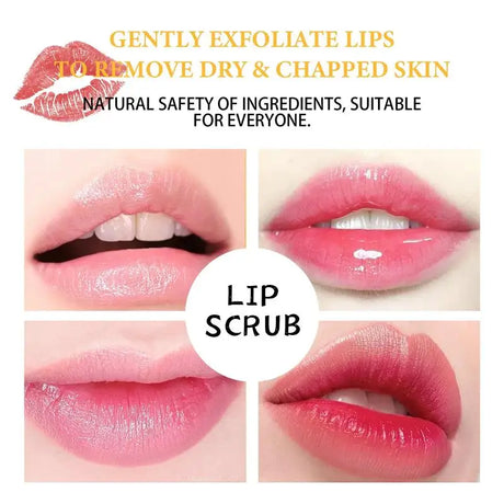 Remove Dark Lip Scrub Fast Lightening Pink Lip Exfoliating Fade Lip Line Dead Skin Moisturizer Korean Care Products Beauty Healt