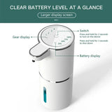 380ML Automatic Foam Soap P11 Dispenser Bathroom Smart Washing Hand Machine With USB Charging White ABS Material