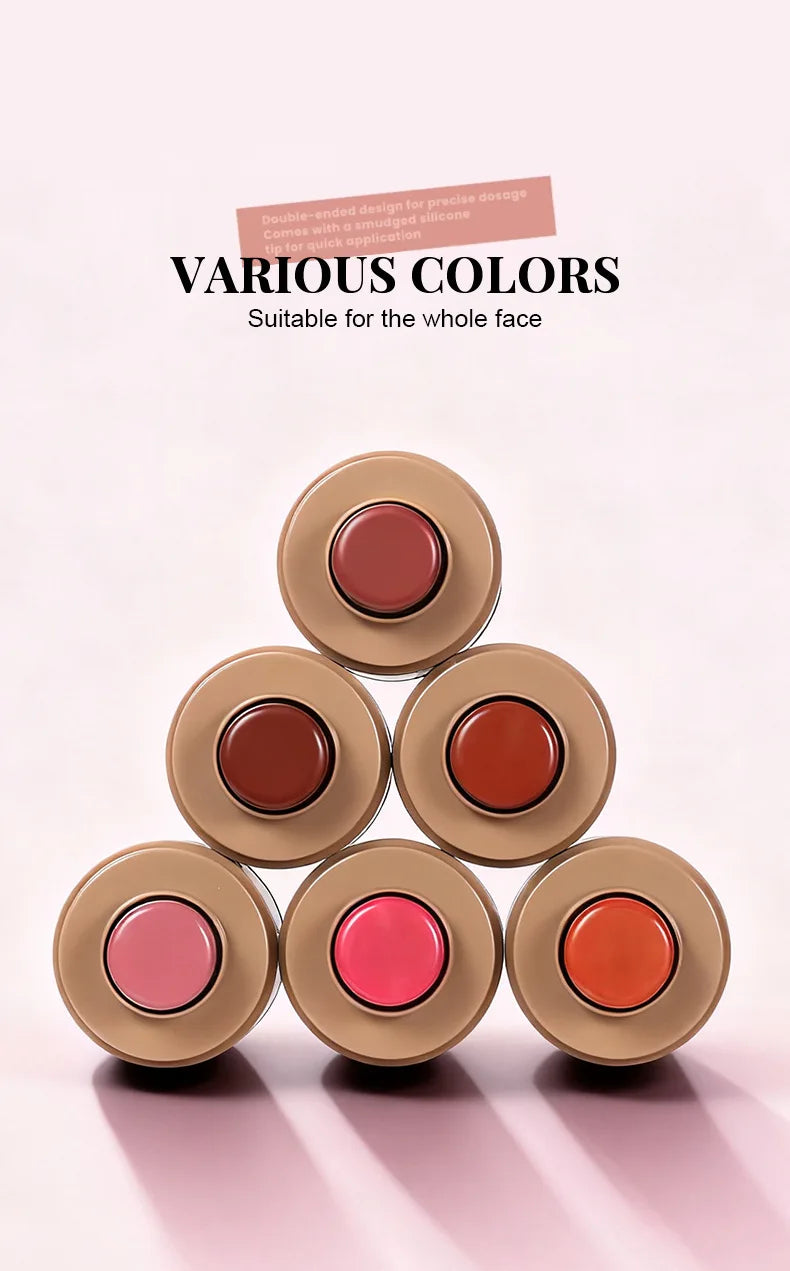 Multi-use Blush Stick Lip Cheek Eyes 3-in-1 Cream Blush Natural Matte Nude Makeup Long Lasting