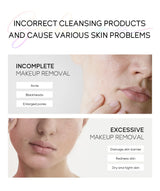 LAIKOU Portable Makeup Remover Lashes Cleansing Liquid Water Lip Eye Gentle Care Make-Up Travel Skin Remover Face Skincare 100ml
